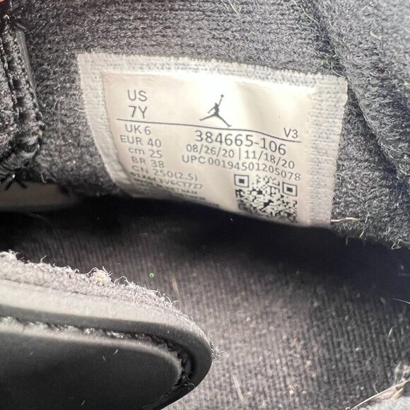 NIke Air Jordan 6 Retro Youth Sz 7Y Women 8.5 384665-106 Carmine White Red Shoes - Picture 6 of 7